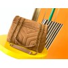 Saint Laurent LouLou Small Chain Bag In Brown Suede Leather