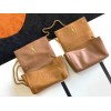 Saint Laurent Kate Medium Reversible Bag In Brown Suede and Leather