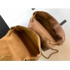 Saint Laurent Kate Medium Reversible Bag In Brown Suede and Leather