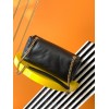 Saint Laurent Calypso Shoulder Bag In Black Lambskin