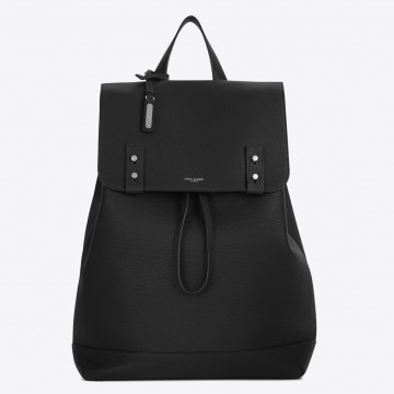 Saint Laurent Sac De Jour Backpack In Black Grained Leather Saint Laurent Sac De Jour Backpack In Black Grained Leather