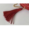 Saint Laurent Lou Mini Bag In Red Calfskin