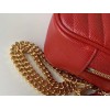 Saint Laurent Lou Mini Bag In Red Calfskin