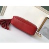 Saint Laurent Lou Mini Bag In Red Calfskin