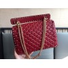 Valentino Rockstud Spike Large Bag In Red Nappa Lambskin