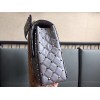 Valentino Rockstud Spike Large Bag In Blue Nappa Lambskin