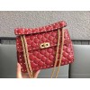 Valentino Rockstud Spike Medium Bag In Red Nappa Lambskin