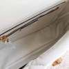 Valentino Roman Stud Large Chain Bag In White Nappa Leather