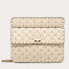 Valentino Rockstud Spike Medium Bag In White Nappa Lambskin