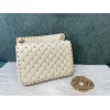 Valentino Rockstud Spike Medium Bag In White Nappa Lambskin