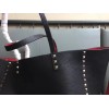 Valentino Rockstud Medium Reversible Tote Black