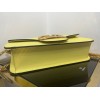 Valentino Loco Large Shoulder Bag In Yellow Calfskin