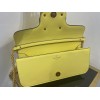 Valentino Loco Large Shoulder Bag In Yellow Calfskin