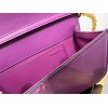 Valentino Loco Large Shoulder Bag In Purple Calfskin