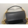 Valentino Loco Large Shoulder Bag In Black Calfskin
