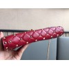 Valentino Rockstud Spike Crossbody Clutch Bag In Red Lambskin