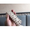 Valentino Rockstud Spike Large Bag In White Nappa Lambskin