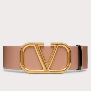 Valentino VLogo Reversible Belt 70mm in Beige and Black Calfskin Valentino VLogo Reversible Belt 70mm in Beige and Black Calfskin