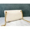 Valentino Stud Sign Shoulder Bag In White Nappa Leather