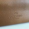 Valentino Rockstud Large Shopping Bag In Brown Leather