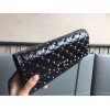 Valentino Rockstud Spike Crossbody Clutch Bag In Crinkled Lambskin