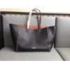 Valentino Rockstud Medium Reversible Tote Bag Noir