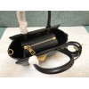 Valentino One Stud Top Handle Bag In Black Nappa Leather
