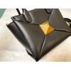 Valentino One Stud Top Handle Bag In Black Nappa Leather