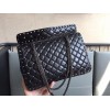 Valentino Rockstud Spike Large Bag In Crinkled Nappa Lambskin