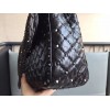 Valentino Rockstud Spike Large Bag In Crinkled Nappa Lambskin