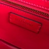 Valentino Roman Stud Medium Chain Bag In Red Nappa Leather
